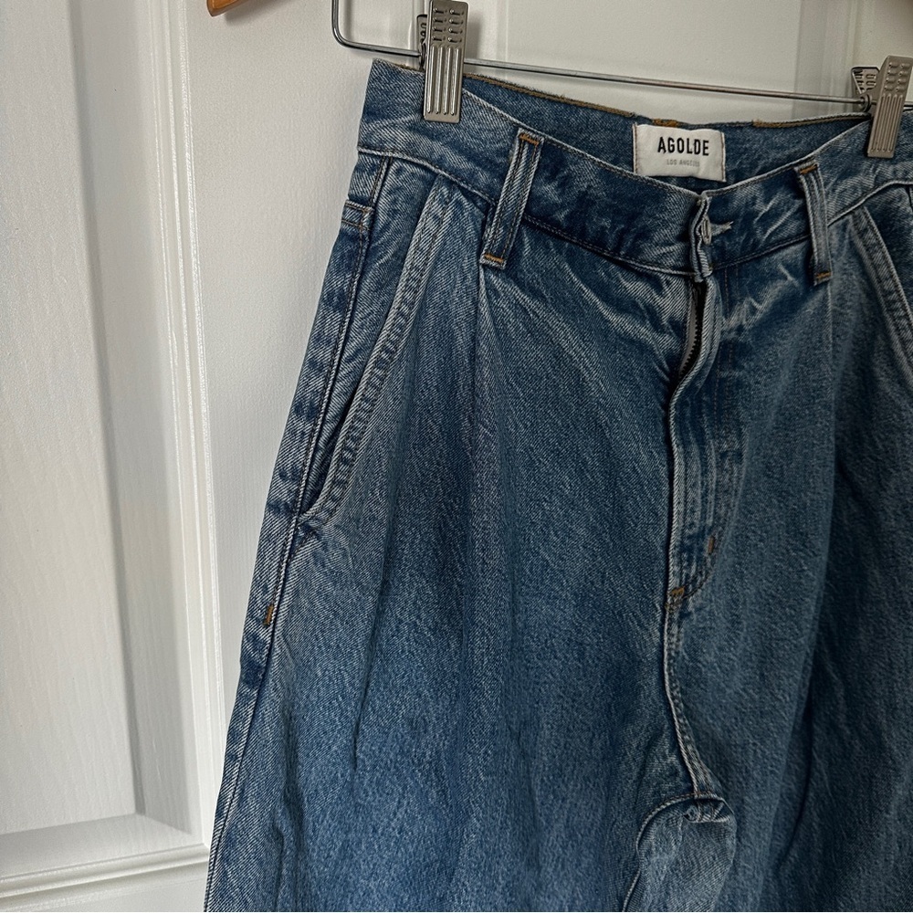 AGOLDE Ellis Trouser Jeans – Baffle, Wide Leg, Made in USA size 23 - Picture 5 of 15